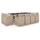 vidaXL Garten-Essgruppe 13-tlg. beige