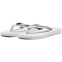 Puma Sandy Metallic Shine Flip-Flop, White Gold White, 42 EU