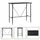 vidaXL Bartisch Schwarz 120 x 60 x 110 cm MDF