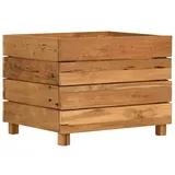 vidaXL Hochbeet 50x40x38 cm Teak und Stahl