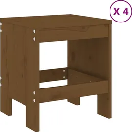 vidaXL Garten-Essgruppe 5-tlg. Honigbraun