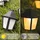 Lumiled Lichterkette Laterne Solar außen 10 Laterne LEDs 3,8 Meter Warmweiß 3000K Solarlichterkette Laternen Outdoor Lichterketten Hochzeit Balko... - Schwarz