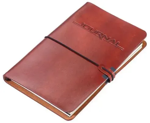 TROIKA BTJ36/BR Notizbuch A5 72 Blätter Braun