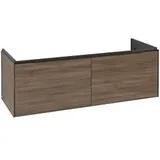 Villeroy & Boch Subway 3.0 Waschtisch-Unterschrank C601L1VH 127,2x42,9x47,8cm, mit LED/Griff Volcano black, arizona oak