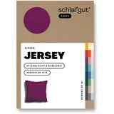 schlafgut Kissenbezug 80x80 cm | purple-deep Kissenbezug, »EASY Jersey