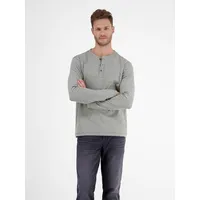 LERROS Langarmshirt »LERROS Serafino in Strukturqualität« Lerros PLATINUM GREY M