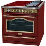 Retro Elektro Standherd 90cm Kaiser HC 93655RotEm 115L Induktion Heißluftsystem