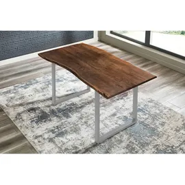 möbelliebling Tischplatte Baumkante Massiv Akazie Nussbaum 240 x 100 MILO