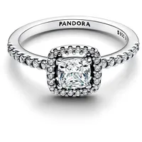Pandora 193555C02 Damen-Ring Silber Funkelndes Quadrat Heiligenschein, 60/19,1