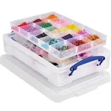 Really Useful Box Aufbewahrungsbox 4,0 l transparent 39,5 x 25,5 x 8,8 cm