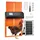 Vevor Hühnerklappe 350 x 250 x 73 mm Orange