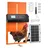 Vevor Hühnerklappe 350 x 250 x 73 mm Orange