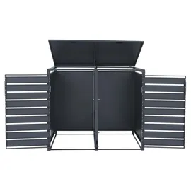 MCW Mülltonnenverkleidung MCW-Q75 116 x 132 x 89 cm anthrazit