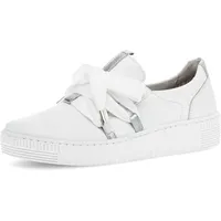 Gabor Sneaker Damen Weite E Weiß/Silber 41