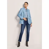 Madeleine Eleganter Businessblazer mit Reverskragen in stahlgrau / rauchblau | Gr.: 38