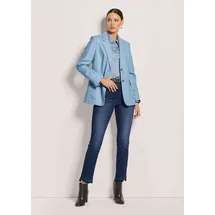 Madeleine Eleganter Businessblazer mit Reverskragen in stahlgrau / rauchblau | Gr.: 38