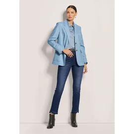 Madeleine Eleganter Businessblazer mit Reverskragen in stahlgrau / rauchblau | Gr.: 38