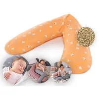 Theraline Stillkissen "Das Original" Dinkel Füllung inkl. Bezug190 cm Farbe: 87 Kükenspaß orange