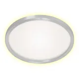 Briloner LED Panel Cadre 1 rund Aluminiumfarbig/Weiß