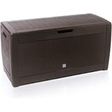 CASARIA Casaria® Gartenbox Rato 104253, aus Kunststoff, 119 x 48 x 60cm, 310 Liter, braun