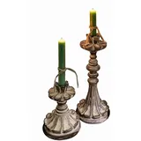 Loberon Kerzenständer-Set Tocantins Mangoholz Antikbraun