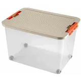 Heidrun Rollbox 52 x 37 x 34 cm 2-tlg. transparent