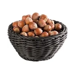 APS Korb rund „Profi Line“, schwarzer Flechtkorb/Brotkorb, Körbchen aus Polypropylen, Ø 16 cm, Höhe 8 cm