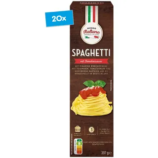 Mondo Italiano Spaghetti mit Tomatensauce 397 g, 20er Pack