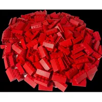 LEGO 2x4 Dachsteine Rot - 1000 Stueck - Red