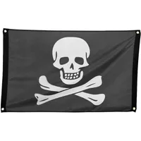 Boland Fahne Pirat 60 x 90 cm Polyester Totenkopf