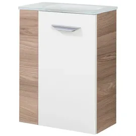 Fackelmann Waschbeckenunterschrank SBC 44 x 60 x 24,3 cm Weiß
