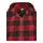 URBAN CLASSICS Oversized Check Jacke Fire Red / Black M