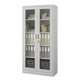 Jan Nowak C012 Aktenschrank 185 x 90 x 40 cm Grau