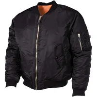 Max Fuchs MFH US MA1 Fliegerjacke - Schwarz Größe