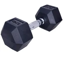 forzafit Sechskant Kurzhantel 10 kg Gummi schwarz 2er-Set