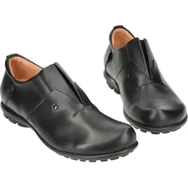 THINK! KONG chromfrei gegerbte nachhaltige Halbschuhe, schwarz 0000