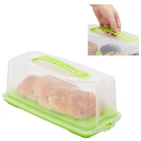 Relaxdays Kuchenbox, Kuchentransportbox, Grün