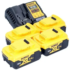 DeWalt DCB 1104 P4 Akku Starter Set 12 V / 18 V 4x 5,0 Ah