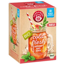 TEEKANNE cold & fresh Grapefruit-Minze-Ingwer Bio-Tee kalt 15 Portionen