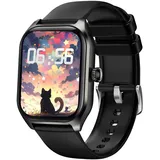 Smooce Kinder Smartwatch, Smart Watch für Kinder mit Bluetooth Telefon Anruf SOS Fitness Tracker Schlafmonitor Spiele Musik Kamera Wecker,Smartwatch Kinder für Jungen Mädchen Geschenk (schwarz)