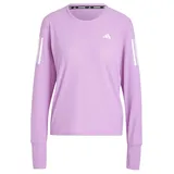 Adidas Damen Own The Run Long Cuff Sleeve Tee, preloved Purple, L