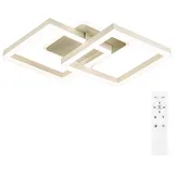 ANTEN Deckenleuchte LED Decken-Lampe Dimmbar Wohnzimmer Flurlamp mit Fernbedienung 40W, Wohnzimmer Esszimmerlamp weiß