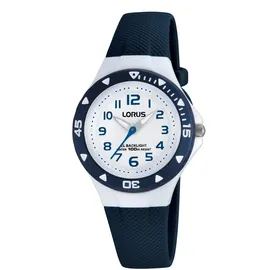 Lorus RRX43CX9 0 mm Edelstahlgehäuse Schwarz Urethanband Blau