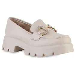 Damen Plateauschuhe in Nude
