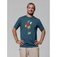 wat? APPAREL T-Shirt Balloon Spaceman in Petrol | Gr.: 56