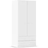 Rauch Prandon A« mit 2 Schubladen und Metallgriffen in weiß