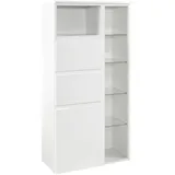 Held Cardiff Midischrank 65 x 130 x 35 cm Weiß