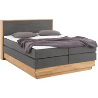 Home Affaire Boxspringbett Cavan, Eiche, inkl. Bettkasten & Topper,
