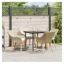 vidaXL Garten Essgruppe 5-tlg. Beige