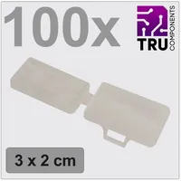 TRU Components TC-12888604 T24CA083 Zeichenträger Beschriftungsfläche: 18 x 30